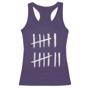 Funny Six Seven 67 Meme Racerback Tank Top Tally Marks 6 7 Numbers Gen Alpha Slang TS10 Purple Print Your Wear