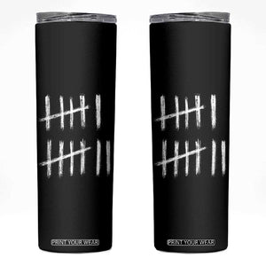 Funny Six Seven 67 Meme Skinny Tumbler Tally Marks 6 7 Numbers Gen Alpha Slang TS10 Black Print Your Wear
