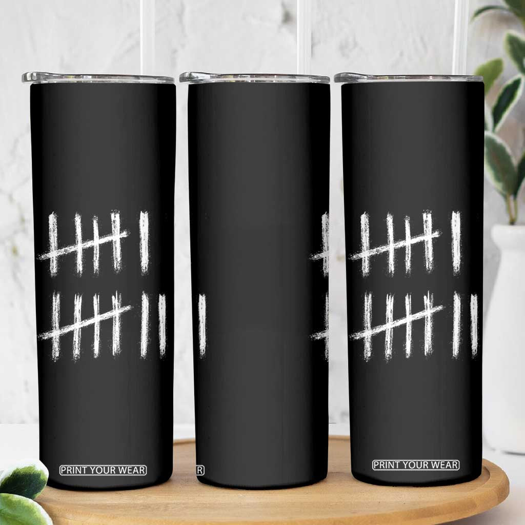 Funny Six Seven 67 Meme Skinny Tumbler Tally Marks 6 7 Numbers Gen Alpha Slang TS10 Print Your Wear