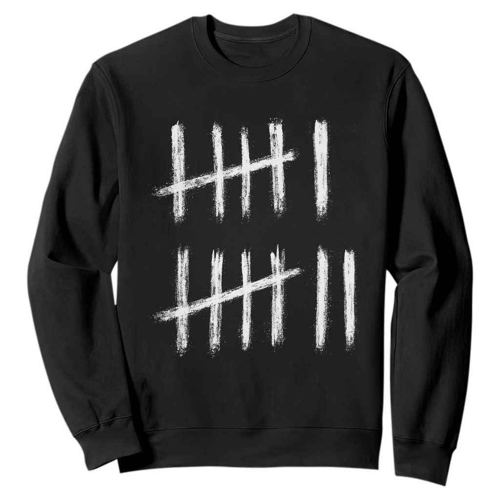 Funny Six Seven 67 Meme Sweatshirt Tally Marks 6 7 Numbers Gen Alpha Slang TS10 Black Print Your Wear