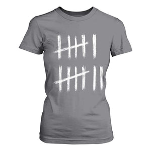 Funny Six Seven 67 Meme T Shirt For Women Tally Marks 6 7 Numbers Gen Alpha Slang TS10 Charcoal Print Your Wear