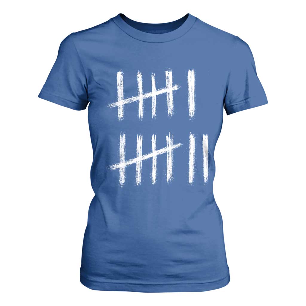 Funny Six Seven 67 Meme T Shirt For Women Tally Marks 6 7 Numbers Gen Alpha Slang TS10 Royal Blue Print Your Wear