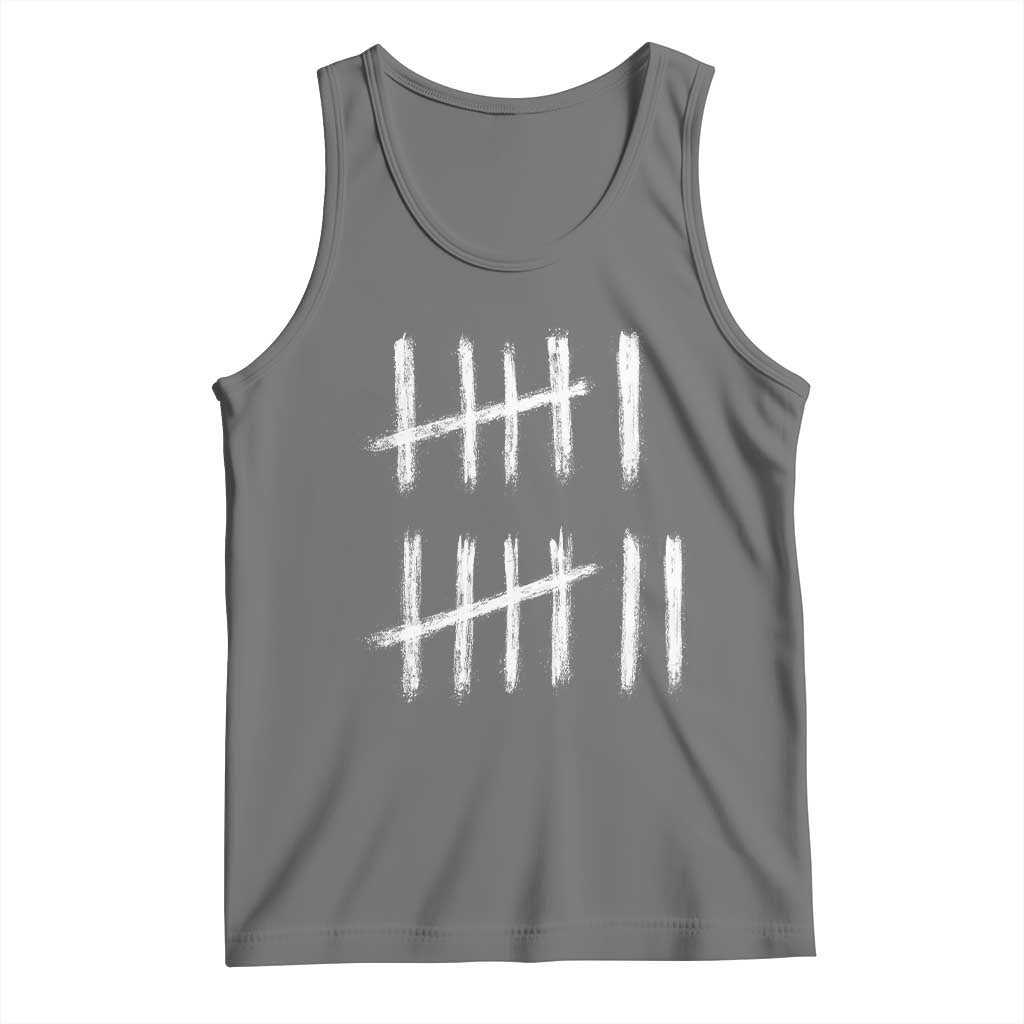 Funny Six Seven 67 Meme Tank Top Tally Marks 6 7 Numbers Gen Alpha Slang TS10 Black Heather Print Your Wear