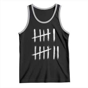Funny Six Seven 67 Meme Tank Top Tally Marks 6 7 Numbers Gen Alpha Slang TS10 Black Athletic Heather Print Your Wear