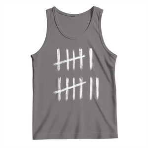 Funny Six Seven 67 Meme Tank Top Tally Marks 6 7 Numbers Gen Alpha Slang TS10 Deep Heather Print Your Wear