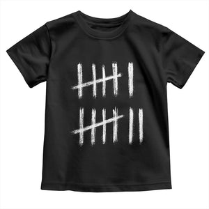 Funny Six Seven 67 Meme Toddler T Shirt Tally Marks 6 7 Numbers Gen Alpha Slang TS10 Black Print Your Wear
