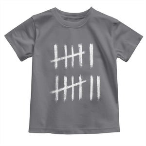 Funny Six Seven 67 Meme Toddler T Shirt Tally Marks 6 7 Numbers Gen Alpha Slang TS10 Charcoal Print Your Wear