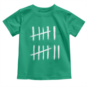 Funny Six Seven 67 Meme Toddler T Shirt Tally Marks 6 7 Numbers Gen Alpha Slang TS10 Irish Green Print Your Wear