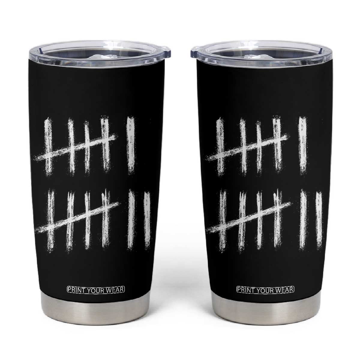 Funny Six Seven 67 Meme Tumbler Cup Tally Marks 6 7 Numbers Gen Alpha Slang TS10 Black Print Your Wear