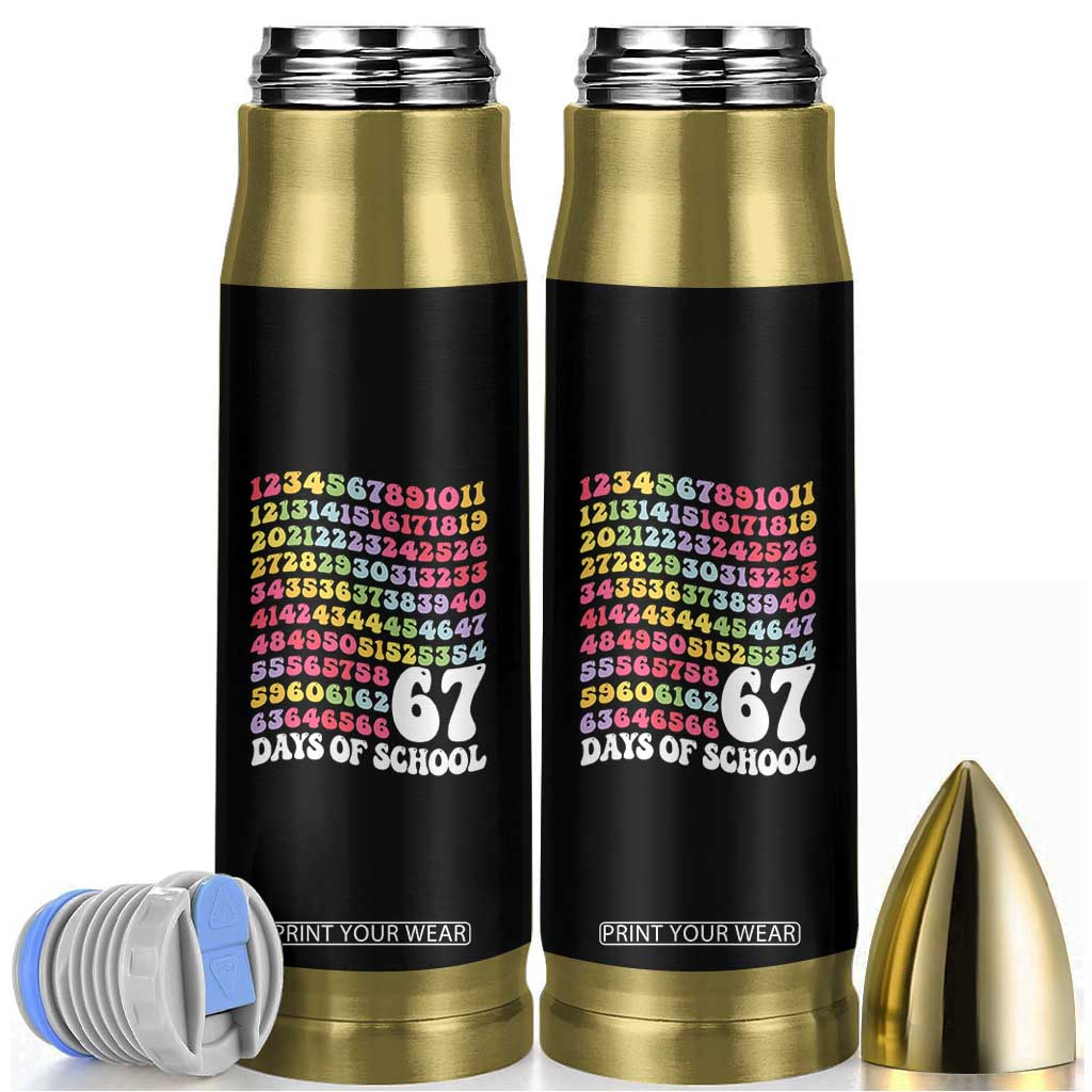 67 Days of School Bullet Tumbler Funny Six Seven Meme Teacher Student Gen Alpha Slang TS10 Black Print Your Wear