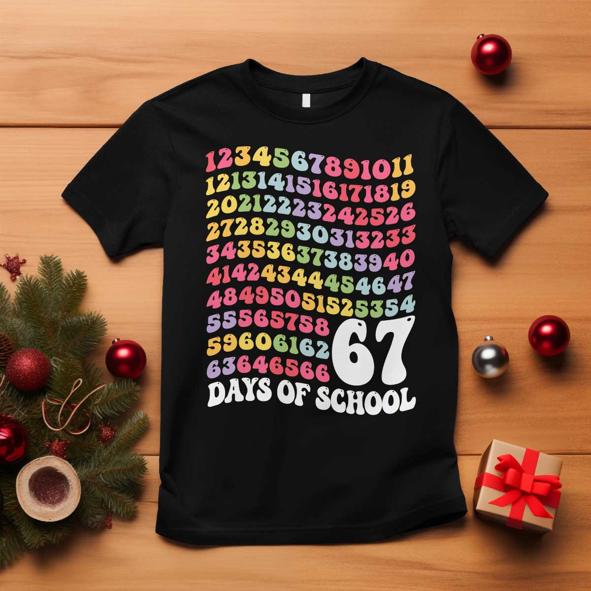 67 Days of School T Shirt Funny Six Seven Meme Teacher Student Gen Alpha Slang TS10 Black Print Your Wear