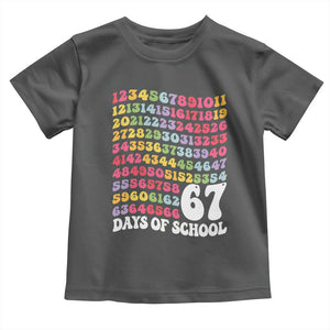 67 Days of School Toddler T Shirt Funny Six Seven Meme Teacher Student Gen Alpha Slang TS10 Dark Heather Print Your Wear