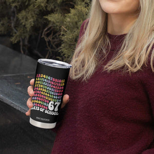 67 Days of School Tumbler Cup Funny Six Seven Meme Teacher Student Gen Alpha Slang TS10 Print Your Wear