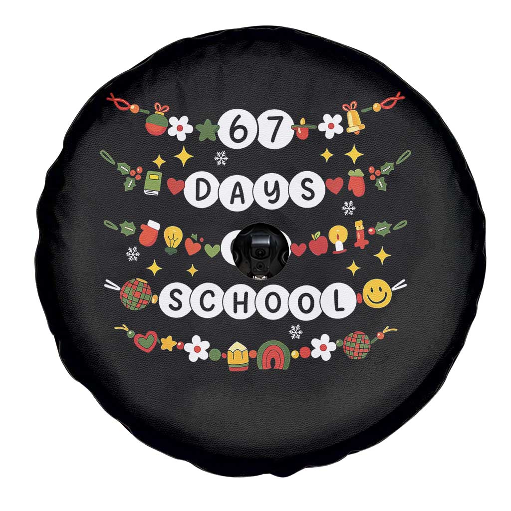 Christmas 67 Days of School Spare Tire Cover Bracelets 6 7 Teacher Student Funny Six Seven Meme Slang TS10 Print Your Wear