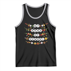 Christmas 67 Days of School Tank Top Bracelets 6 7 Teacher Student Funny Six Seven Meme Slang TS10 Black Athletic Heather Print Your Wear