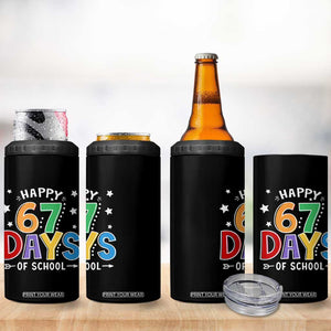 67 Days of School 4 in 1 Can Cooler Tumbler Funny Meme Teacher Student 67th Day TS10 Print Your Wear