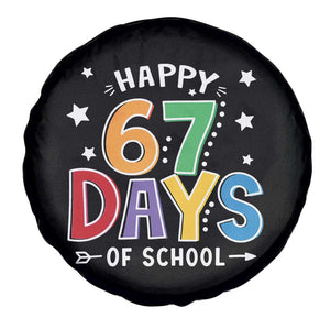 67 Days of School Spare Tire Cover Funny Meme Teacher Student 67th Day TS10 Print Your Wear