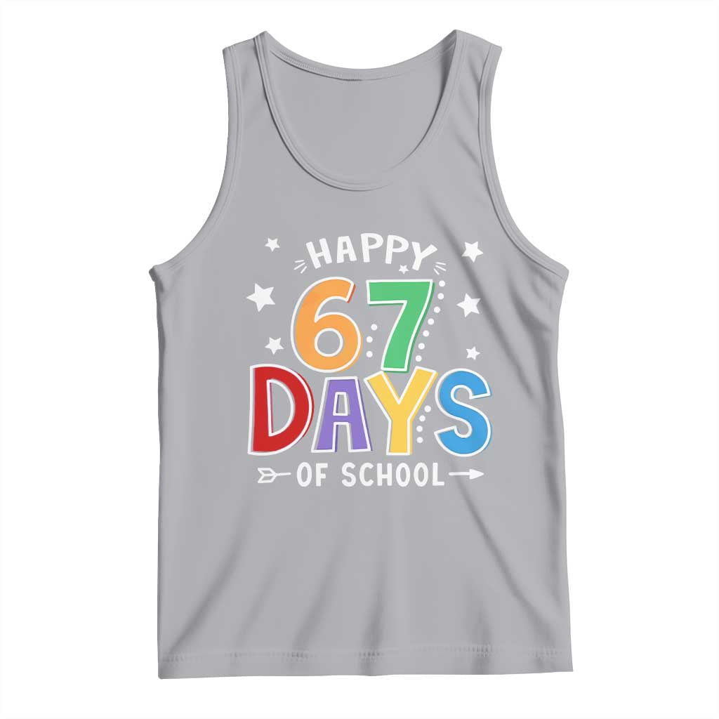 67 Days of School Tank Top Funny Meme Teacher Student 67th Day TS10 Athletic Heather Print Your Wear