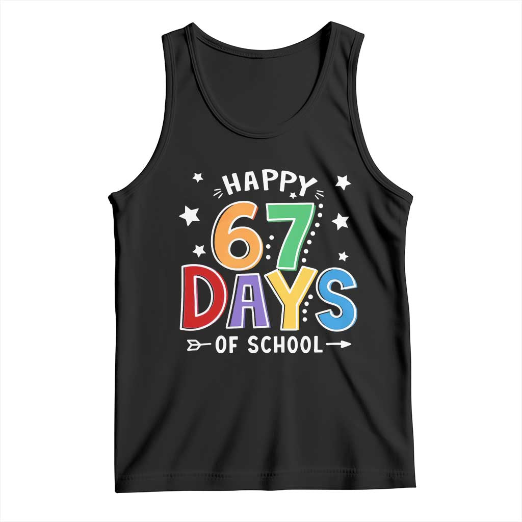 67 Days of School Tank Top Funny Meme Teacher Student 67th Day TS10 Black Print Your Wear