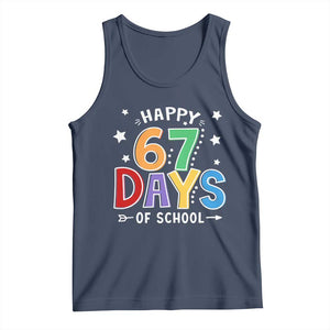 67 Days of School Tank Top Funny Meme Teacher Student 67th Day TS10 Navy Print Your Wear
