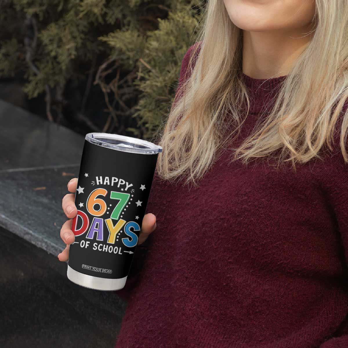 67 Days of School Tumbler Cup Funny Meme Teacher Student 67th Day TS10 Print Your Wear