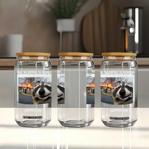 Raccoon Meme Glass Can Undiagnosed But Something Aint Right TS10 Print Your Wear