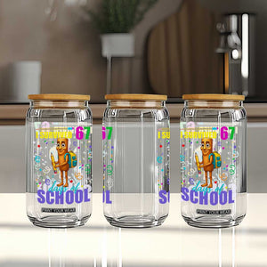 Tung Tung Tung Sahur I Survived 67 Days of School Glass Can Funny Six Seven 6 7 Meme Teacher Student TS10 Print Your Wear