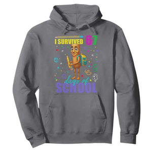 Tung Tung Tung Sahur I Survived 67 Days of School Hoodie Funny Six Seven 6 7 Meme Teacher Student TS10 Charcoal Print Your Wear