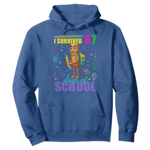 Tung Tung Tung Sahur I Survived 67 Days of School Hoodie Funny Six Seven 6 7 Meme Teacher Student TS10 Royal Blue Print Your Wear