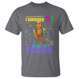 Tung Tung Tung Sahur I Survived 67 Days of School T Shirt Funny Six Seven 6 7 Meme Teacher Student TS10 Charcoal Print Your Wear