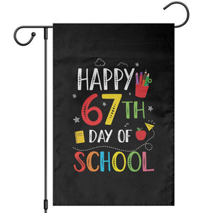 67 Days of School Garden Flag Happy 67th Day Of School Teachers Student Meme TS10 Black Print Your Wear