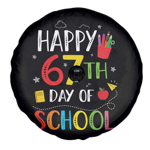 67 Days of School Spare Tire Cover Happy 67th Day Of School Teachers Student Meme TS10 Print Your Wear