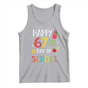 67 Days of School Tank Top Happy 67th Day Of School Teachers Student Meme TS10 Athletic Heather Print Your Wear