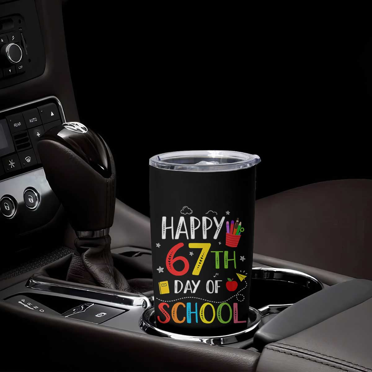 67 Days of School Tumbler Cup Happy 67th Day Of School Teachers Student Meme TS10 Print Your Wear