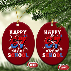 Happy 67th Day Of School Ceramic Ornament Boys Girls Spider 67 Days TS10 Print Your Wear