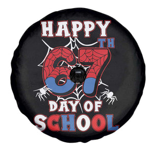 Happy 67th Day Of School Spare Tire Cover Boys Girls Spider 67 Days TS10 Print Your Wear