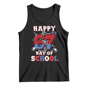 Happy 67th Day Of School Tank Top Boys Girls Spider 67 Days TS10 Black Print Your Wear