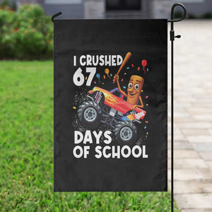 67 Days of School Monster Truck Garden Flag 67th Day Boys Tung Tung Tung Sahur TS10 Print Your Wear