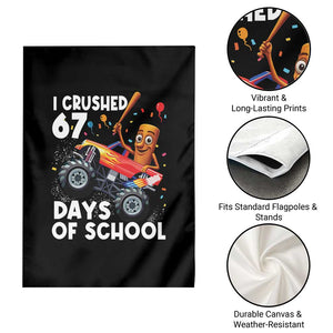 67 Days of School Monster Truck Garden Flag 67th Day Boys Tung Tung Tung Sahur TS10 Print Your Wear
