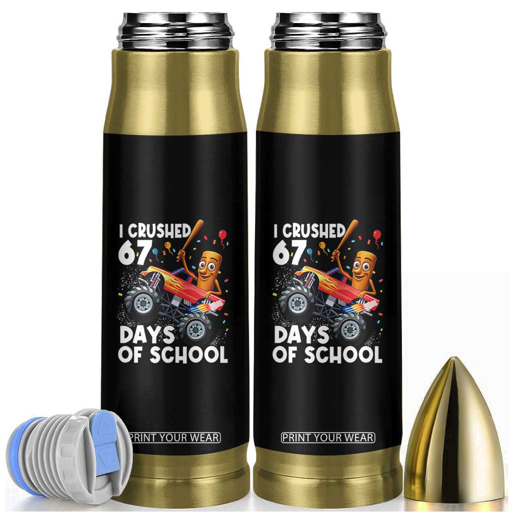 67 Days of School Monster Truck Bullet Tumbler 67th Day Boys Tung Tung Tung Sahur TS10 Black Print Your Wear