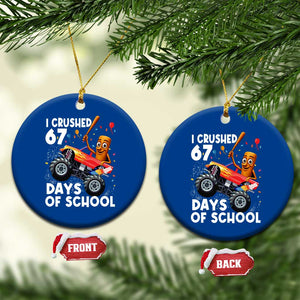 67 Days of School Monster Truck Ceramic Ornament 67th Day Boys Tung Tung Tung Sahur TS10 1pc Blue Print Your Wear