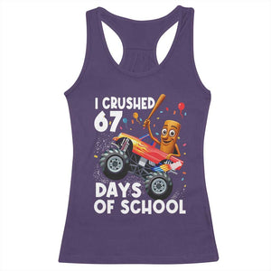 67 Days of School Monster Truck Racerback Tank Top 67th Day Boys Tung Tung Tung Sahur TS10 Purple Print Your Wear