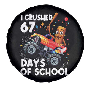 67 Days of School Monster Truck Spare Tire Cover 67th Day Boys Tung Tung Tung Sahur TS10 Print Your Wear