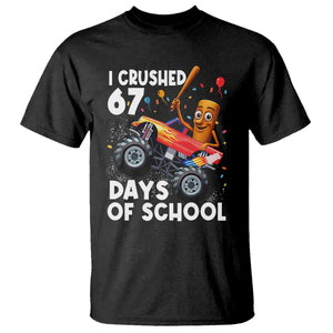 67 Days of School Monster Truck T Shirt 67th Day Boys Tung Tung Tung Sahur TS10 Black Print Your Wear