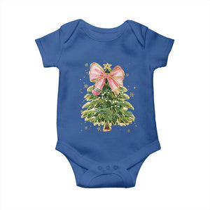 Coquette Bow Christmas Baby Onesie Cute Teacher Xmas Tree Pink TS10 Royal Blue Print Your Wear