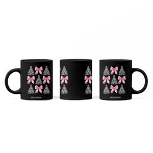 Coquette Bow Christmas Coffee Mug Girly Xmas Tree Teacher Pencil Bow TS10 Print Your Wear