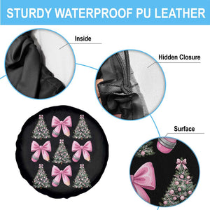 Coquette Bow Christmas Spare Tire Cover Girly Xmas Tree Teacher Pencil Bow TS10 Print Your Wear