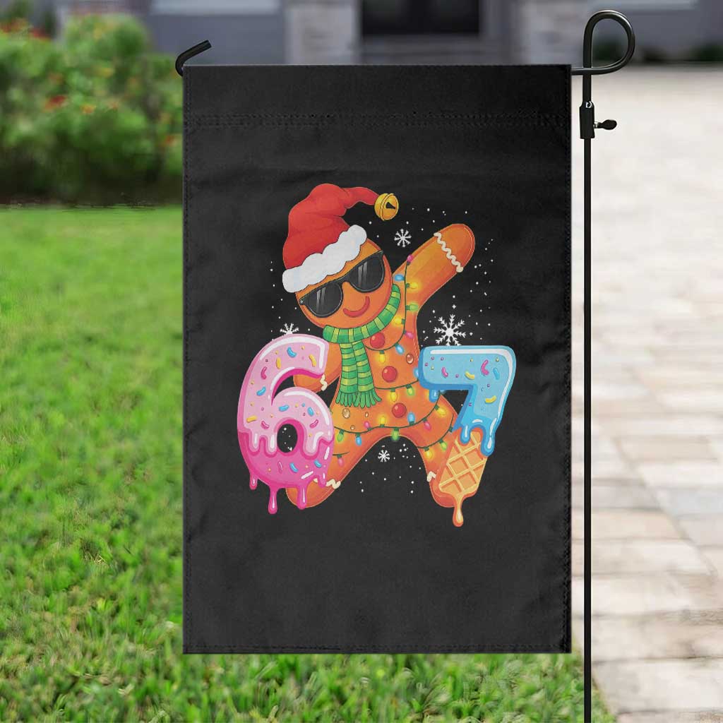 Funny 67 Meme Gingerbread Christmas Garden Flag Six Seven Ice Cream Drip Boys TS10 Print Your Wear