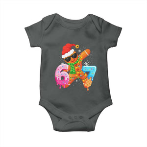 Funny 67 Meme Gingerbread Christmas Baby Onesie Six Seven Ice Cream Drip Boys TS10 Dark Heather Print Your Wear
