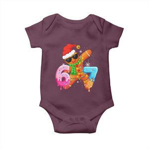 Funny 67 Meme Gingerbread Christmas Baby Onesie Six Seven Ice Cream Drip Boys TS10 Maroon Print Your Wear